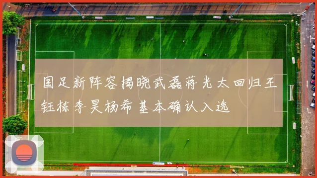 国足新阵容揭晓武磊蒋光太回归王钰栋李昊杨希基本确认入选
